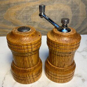 Wooden Salt Shaker and Pepper Grinder Mill Country Kitchen by Olde Thompson